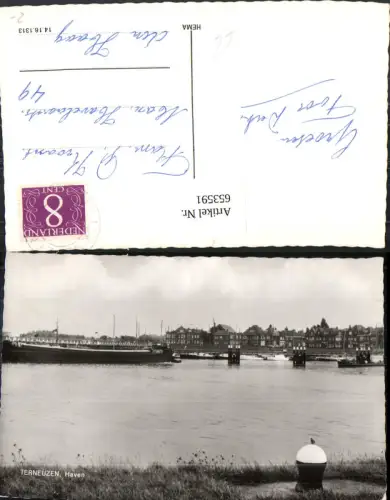 653591,Foto Ak Terneuzen Haven Hafen Schiffe Nederlands