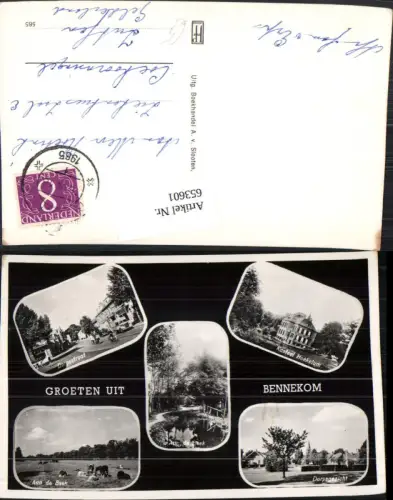 653601,Mehrbild Ak Groeten uit Bennekom Dorpsgezicht Nederlands