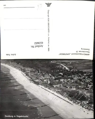 653602,Luftbild Domburg in Vogelvlucht AMRO-Vakantieoord Amsterda Nederlands
