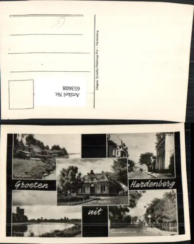 653608,Mehrbild Ak Groeten uit Hardenberg Vechtgezicht Oosteinde Nederlands