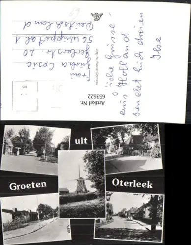 653622,Mehrbild Ak Groeten uit Oterleek Windmühle Nederlands
