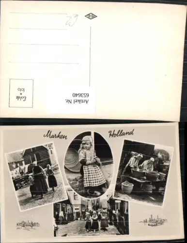 653640,Mehrbild Ak Marken Holland Frauen Kinder Tracht Nederlands
