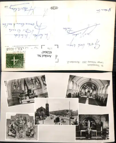 653647,Mehrbild Ak Rotterdam St Theresiakerk Kerk Kirche Nederlands