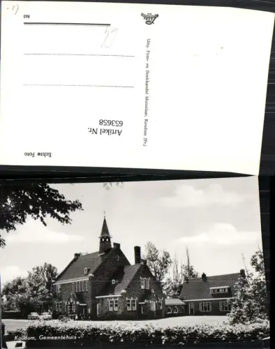 653658,Foto Ak Koudum Gemeentehuis Gemeindehaus Nederlands
