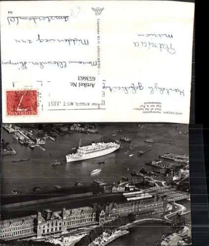 653663,Luftbild Amsterdam Havengezicht Hafenansicht Schiff Dampfer Nederlands