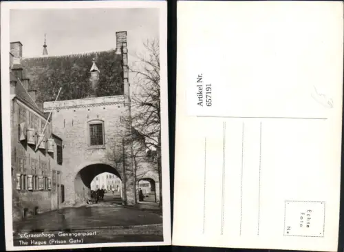 657191,Den Haag s-Gravenhage Gevangenpoort The Hague Prison Gate Nederlands