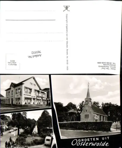 703552 Oosterwolde Restaurant Hotel De Zon Hanenburg