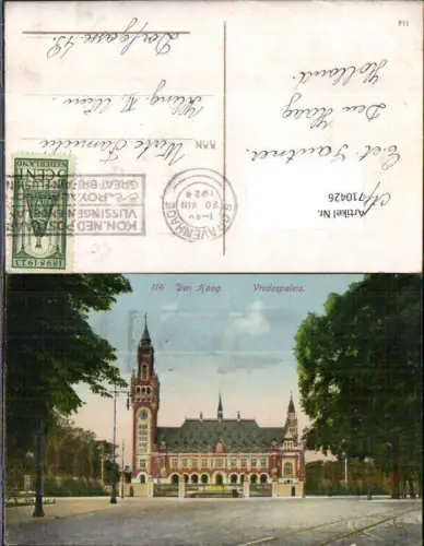 710426 Netherlands Den Haag Vrededpalais