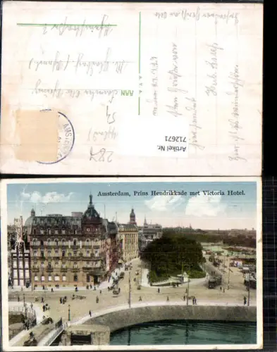 712671 Amsterdam Prins Hendrikkade Victoria Hotel