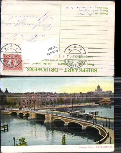 712684 Amsterdam Nieuwe Brug Brücke Amstel
