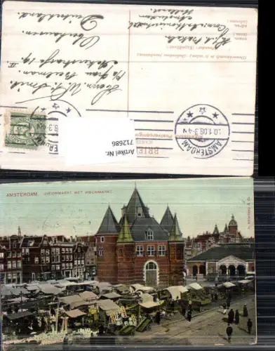 712686 Amsterdam Nieuwmarkt Vischmarkt gel Oberhausen