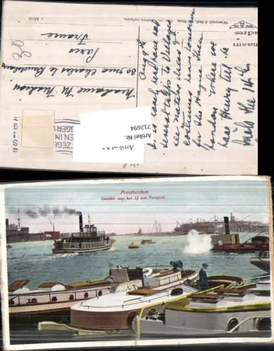 712694 Amsterdam Hafen Veerpont Schiffe