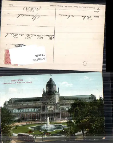 712696 Amsterdam Frederiksplein Paleis gel Sprundel