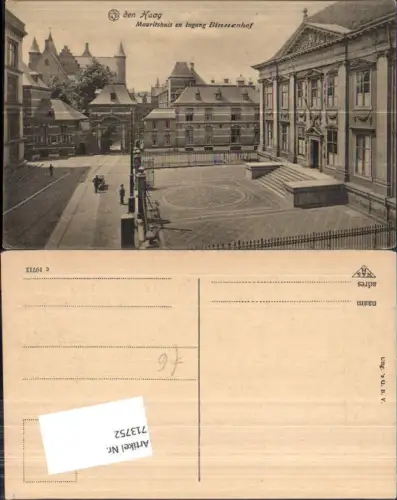 713752 Den Haag Mauritshuis Binnenhof