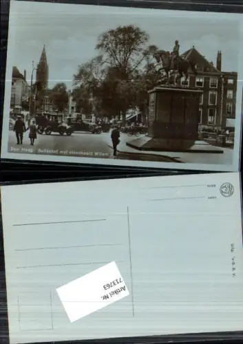 713763 Den Haag Buitenhof Autos Willem Denkmal