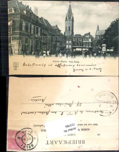 713784 Den Haag Groote Markt 1899