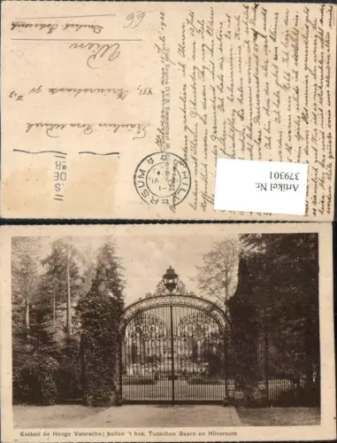 379301,Netherlands Baarn Kasteel de Hooge Vuursche buiten 't hek Schloss Gittertor