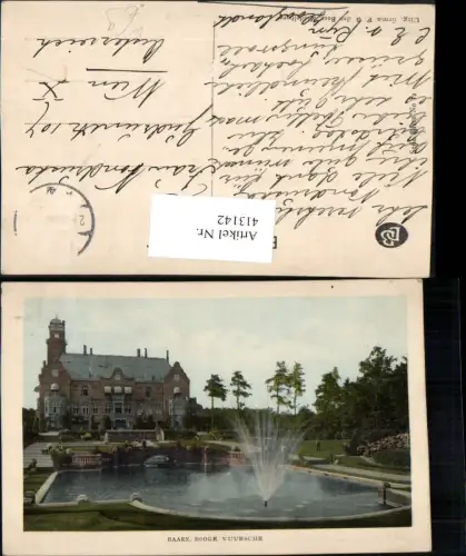 413142,Netherlands Baarn Hooge Vuursche Schloss Wasserbecken
