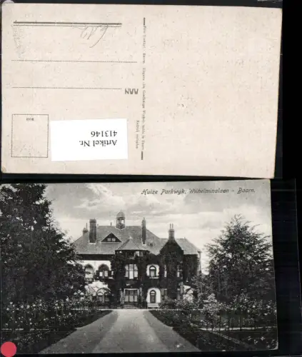 413146,Netherlands Baarn Huize Parkwyk Wilhelminalaan Gebäude