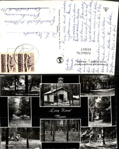 433817,Netherlands Maarn Laag Kanje Bungalow Camping Mehrbildkarte