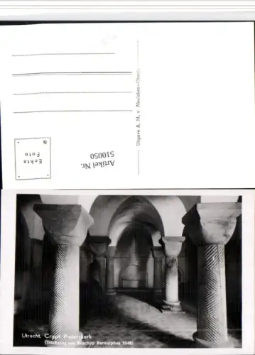510050,Netherlands Utrecht Crypt Pieterskerk Kirche Krypta Säulen