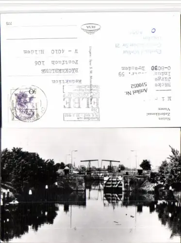510052,Netherlands Vianen Sluizen Zederikkanaal Schleuse Ausstellung Elbe Stempel