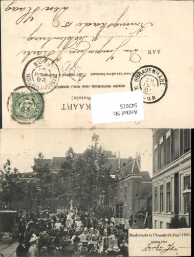 542615,Netherlands Utrecht Maskerade 25. Juni 1901 Johanna D Arc