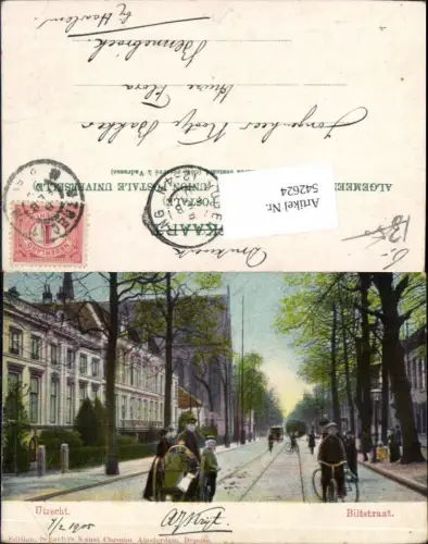 542624,Netherlands Utrecht Biltstraat Straßenansicht Radfahrer Fahrrad Rad
