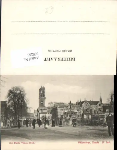 555268,tolle AK Utrecht Willemsbrug Straßenansicht