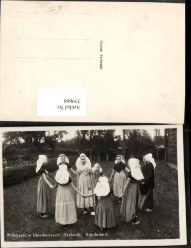 359668,Netherlands Rondedans Walchersche Kleederdracht Trachten Tracht Ringeltanz