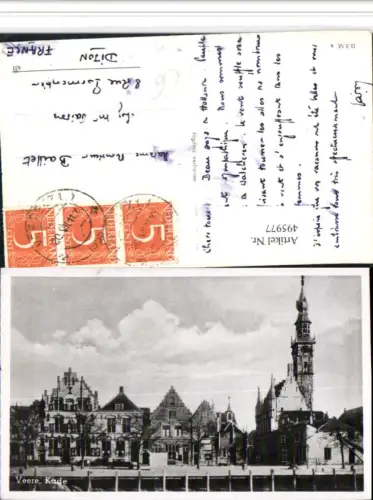 495977,Netherlands Veere Kade Teilansicht