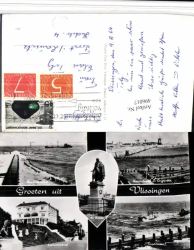 496017,Netherlands Vlissingen Roeiershoofd Leeuwentrap Mehrbildkarte