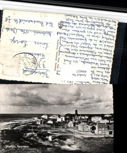 496027,Netherlands Domburg Panorama Totale Küste