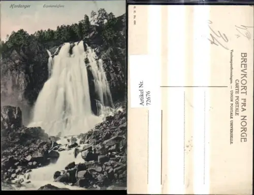 72676,Hardanger Hordaland Espelandsfoss Wasserfall