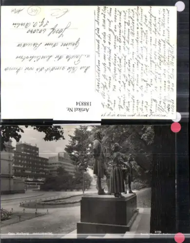 188834,Norwegen Oslo Holberg monumentet Monument