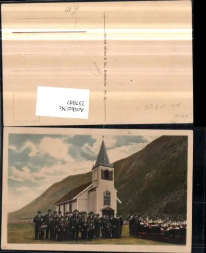257047,Christiania Kristiania Norwegische Tracht Trachten Kirche