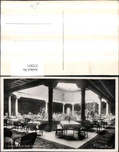 272831,Norwegen Trondheim Britannia Hotel Palmehaven Tische Palmen