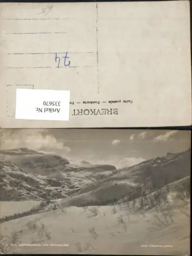 335670,Bergensbanen Ved Vatnahalsen Bergkulisse Winterbild