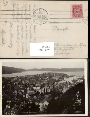 359569,Norway Bergen fra Floiveien Totale