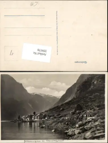 359570,Norway Gudvangen Partie Bergkulisse