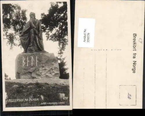 359579,Norway Belestatuen paa Balholm Statue Denkmal