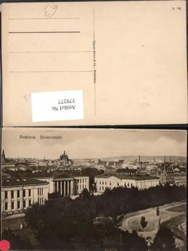 379277,Norway Kristiania Oslo Teilansicht Universitetet Universität