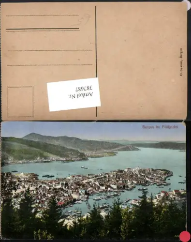 387687,Norway Bergen fra Flölfeldet Totale