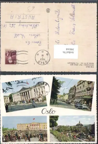 398164,Norway Oslo Universitetet Universität Slottet Schloss Mehrbildkarte