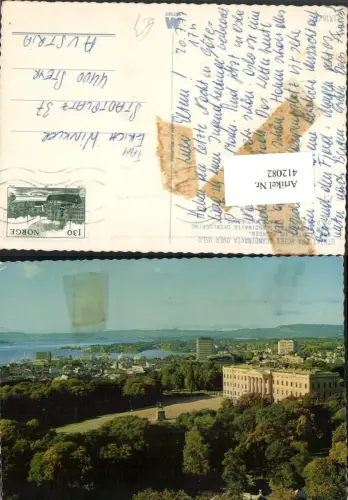 412082,Norway Utsikt Frau Hotel Scandinavia over Oslo Teilansicht