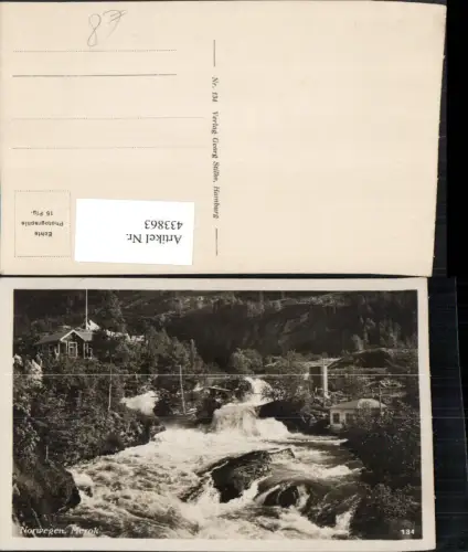 433863,Norway Norwegen Merok Wildbach Fluss