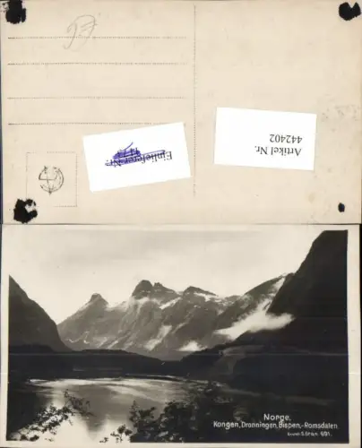 442402,Norway Norge Kongen Dronningen Bispen Romsdalen Bergkulisse