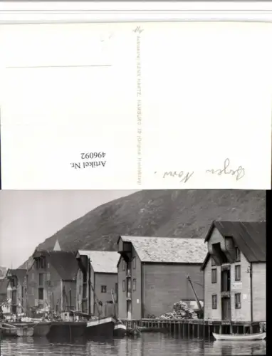 496092,Norway Bergen Teilansicht Häuser Boote