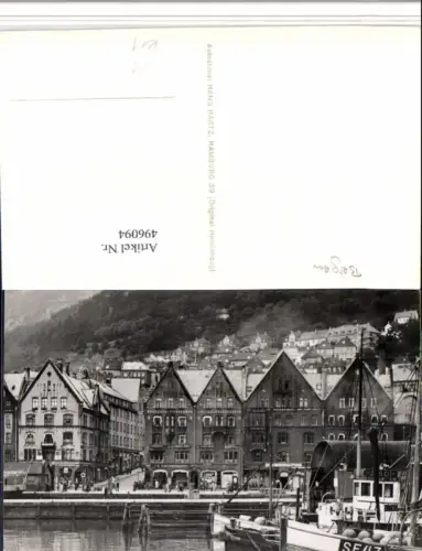 496094,Norway Bergen Teilansicht Boote