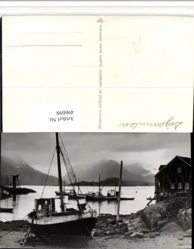496098,Norway Digermulen Ufer Boote Bergkulisse